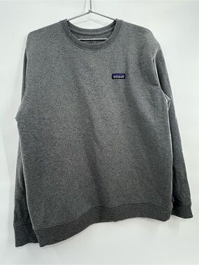 Patagonia Sweatshirt Large Men's Uprisal Crew Pullover Gray Logo Outdoor